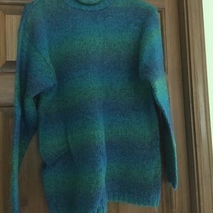 Multi color mohair sweater